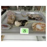 TRAY OF ASSORTED POLISHED ROCKS