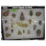 GROUP OF 18 NATIVE AMERICAN ARROWHEADS, BLADES