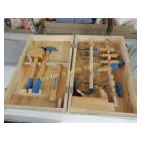 VINTAGE HANDY ANDY CHILDRENS TOOL CHEST WITH TOOLS