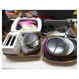 GROUP OF 4 BOXES OF ASSTD DINERWARE ETC