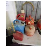 GROUP OF 5 USED GAS CANS