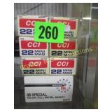 GROUP OF 300 ROUNDS CCI CAL 22LR AMMO