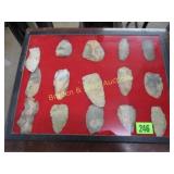 GROUP OF 15 NATIVE AMERICAN SCRAPERS IN