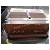 USED ARIETTE ACCORDION WITH CARRY CASE.