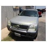 USED MERCURY MOUNTAINEER WITH TITLE, NO KEYS,