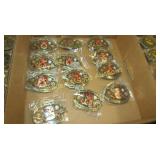 GROUP OF 12 NEW MILITARY BELT BUCKLES