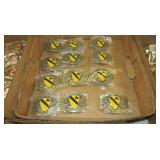 GROUP OF 12 NEW MILITARY BELT BUCKLES