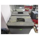 GROUP OF 2 HEAVY DUTY CRAFTSMAN PLASTIC STORAGE