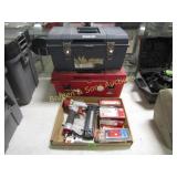 USED CENTRAL PNEUMATIC NAILGUN & 2 PLASTIC TOOL
