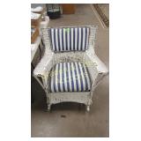 VINTAGE OUTDOOR WICKER ROCKING CHAIR