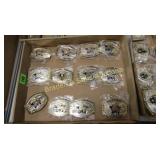 GROUP OF 12 NEW MILITARY BELT BUCKLES