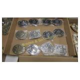 GROUP OF 12 NEW MILITARY BELT BUCKLES