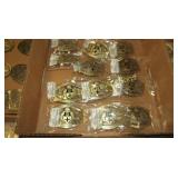 GROUP OF 12 NEW MILITARY BELT BUCKLES