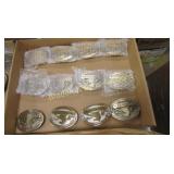 GROUP OF 12 NEW MILITARY BELT BUCKLES