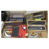 GROUP OF 4 BOXES OF ASSTD MACHINIST TOOLS, ETC