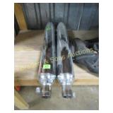2 USED HARLEY DAVIDSON MOTORCYCLE MUFFLERS