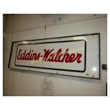 VINTAGE 72" X 24" EDDINS-WALCHER ADVERTISING