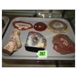 TRAY OF ASSTD POLISHED ROCKS