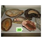 TRAY OF ASSTD POLISHED ROCKS