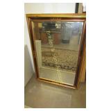 VINTAGE GILT FRAMED 50" X 35" WALL MIRROR