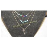 GROUP OF 3 LADIES STERLING SILVER NECKLACES