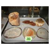 TRAY OF ASSTD POLISHED ROCKS