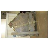 LARGE CONTEMPORARY KING SIZE HEADBOARD, FOOTBOARD