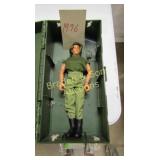 GI JOE ACTION FIGURINE WITH LOCKER, CIRCA 1996
