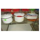 GROUP OF ASSTD VINTAGE GRANITEWARE, ETC