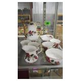 ANTIQUE ENGLISH TEA SET SERVICE FOR 6