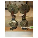 CUSTOM MADE SINGLE MOUNTED GAL LEG WESTERN SPURS