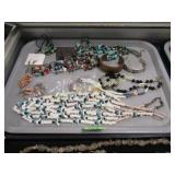 GROUP OF 2 TRAYS OF ASSTD COSTUME JEWELRY