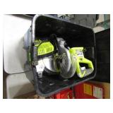 USED RYOBI BATTERY OPERATED CHOPSAW WITH CHARGER