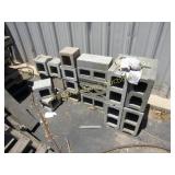 GROUP OF CINDER BLOCKS