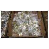 GROUP OF APPROX 200 KEYCHAINS, PINS & CHARMS