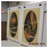 GROUP OF 2 UNFRAMED 22" X 10" WINDBERG PRINTS