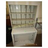 GROUP OF 2 METAL SHELVES