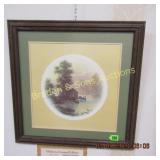FRAMED 12" X 12" ARTIST SIGNED WINDBERG PRINT