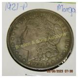 US 1882-P AND 1921-P MORGAN SILVER DOLLARS