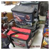 GROUP OF 5 NASCAR COOLERS