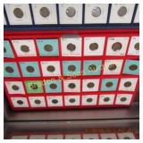 GROUP OF 56 LINCOLN WHEAT PENNIES