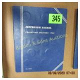 JEFFERSON NICKEL BOOK. NOT COMPLETE