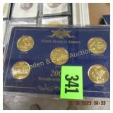 GROUP OF ASSTD US COINS IN PLASTIC HOLDERS