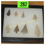 GROUP OF 8 NATIVE AMERICAN POINTS FOUND IN WEST