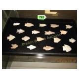 GROUP OF 18 NATIVE AMERICAN POINTS FOUND IN