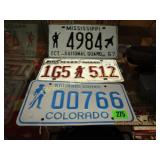 GROUP OF 3 LICENSE PLATES