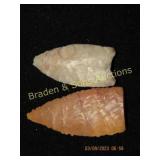 GROUP OF 2 VERY WELL FLAKED PALEO POINTS FROM