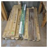 PALLET OF ASSTD VINYL FLOORING WITH TRIM
