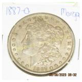 US 1887-O MORGAN SILVER DOLLAR