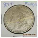 US 1883-P AND 1885-P MORGAN SILVER DOLLARS